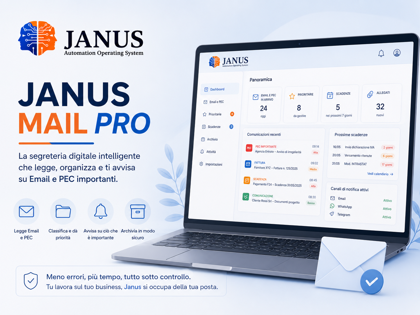 Janus – la gestione delle PEC ed email